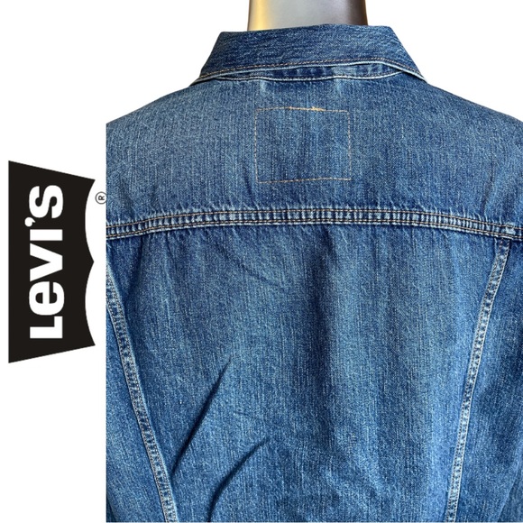 Levi’s Men’s Jean Jacket Red Tab Trucker Denim Jacket Size XL - Picture 7 of 12